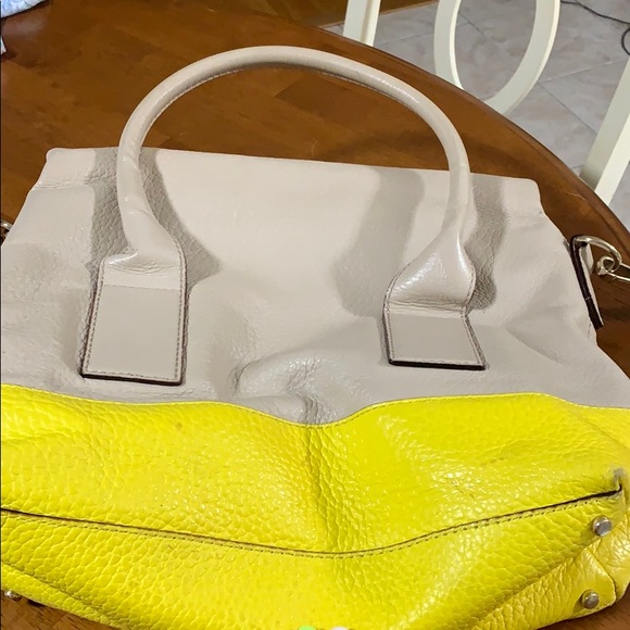 Kate Spade tan and yellow handbag - Picture 3 of 6